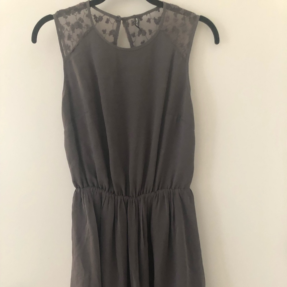 NAF NAF Silk Blend Grey Dress Size 36